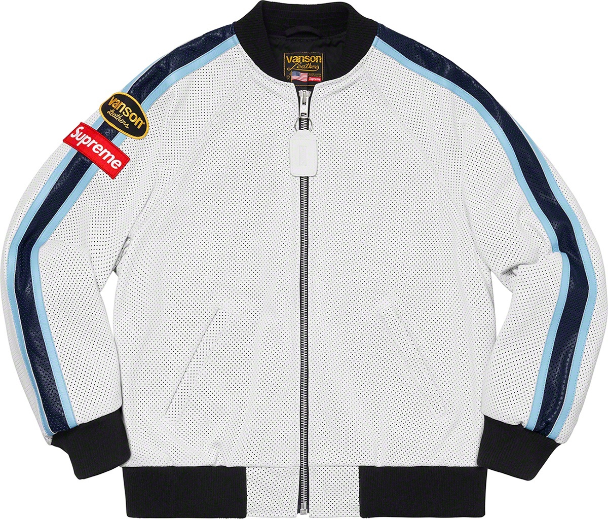 Supreme®/Vanson Leathers® Perforated Bomber Jacket view 13
